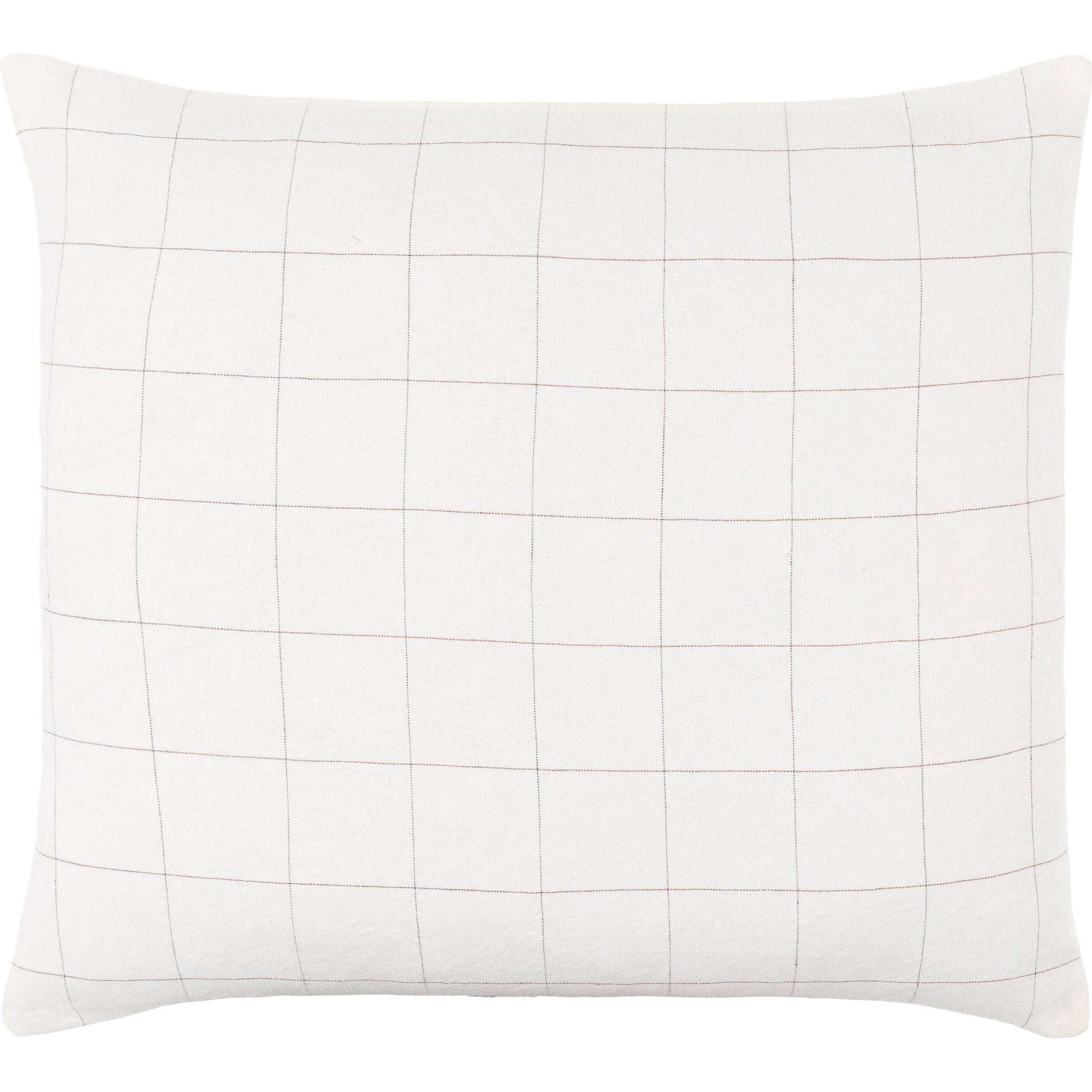 Farida Pillow - 481775 by Surya in off-white, ivory, light silver. Made from front: 55% cotton, 45% linen, back: 55% linen, 45% cotton in a modern style.