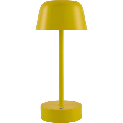 Toricella Yellow Accent Table Lamp by Livabliss in body: bright yellow; base: bright yellow and hand paintedhand painted. Made from iron in a eclectic & global style.