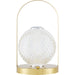 Furnas Accent Table Lamp by Surya in plated. Made from iron in a unique style.