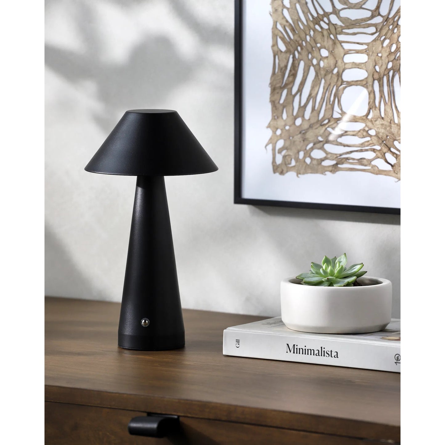 002 SI-2245957 | Lifestyle | Furnas Accent Table Lamp 544919 by Livabliss in body: black and hand painted. Made from iron in a modern style.