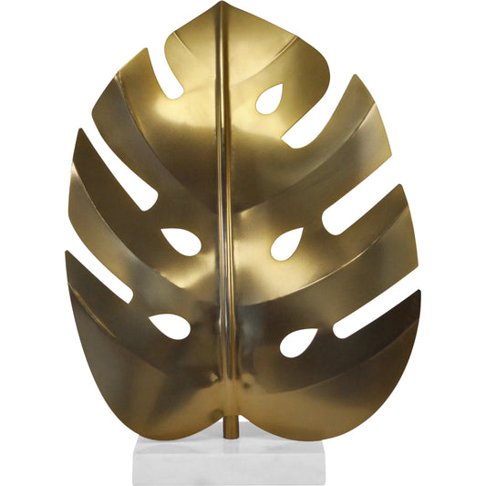 Frond Antique Brass Leaf Sculpture by Worlds Away in antique brass. Made from unique in a coastal style.