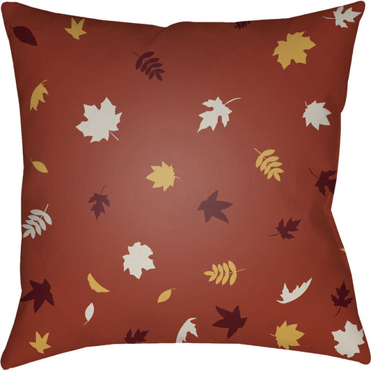 Falling Leaves Pillow - 24756 by Livabliss. Made from front: 100% polyester, back: 100% polyester in a traditional style.
