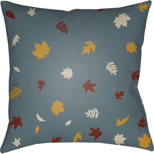 Falling Leaves Pillow - 24756 by Livabliss. Made from front: 100% polyester, back: 100% polyester in a traditional style.
