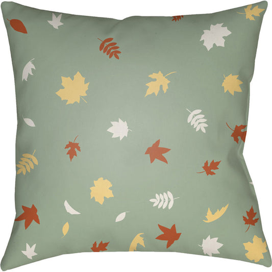 Falling Leaves Pillow - 24756 by Livabliss. Made from front: 100% polyester, back: 100% polyester in a traditional style.