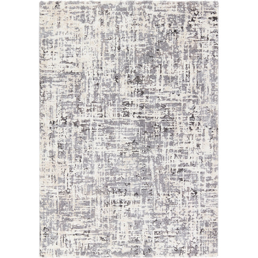 001 SI-2077482,SI-2077483,SI-2077484,SI-2077485 | Primary Silo | Ferris Gowon Rug by Jaipur Living in gray, cream. Made from 70% polypropylene 30% polyester in a unique style.