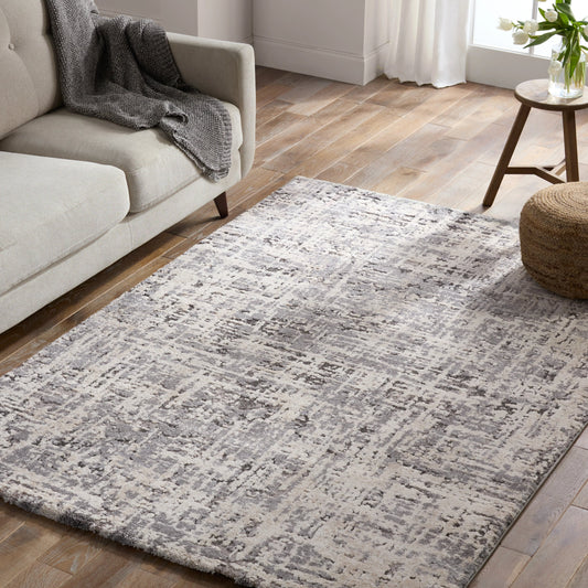Ferris FRR12 Rug by Jaipur Living in gray, cream. Made from 70% polypropylene 30% polyester in a unique style.