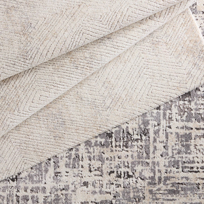 Ferris FRR12 Rug by Jaipur Living in gray, cream. Made from 70% polypropylene 30% polyester in a unique style.