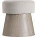 Linea Round Bench by Bernhardt. Made from white oak veneers, fabric in a transitional style.