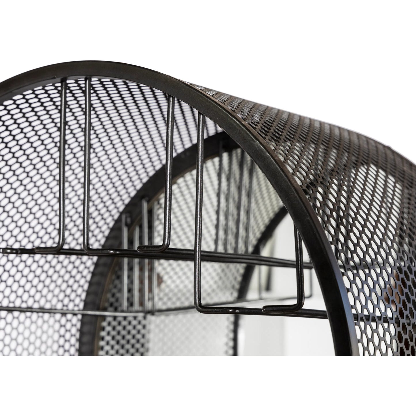 007 SI-2242959 | Closeup | Mescalero Bar Cabinet by World Interiors in black and powder coated black. Made from mango wood reclaimed iron in a modern style.