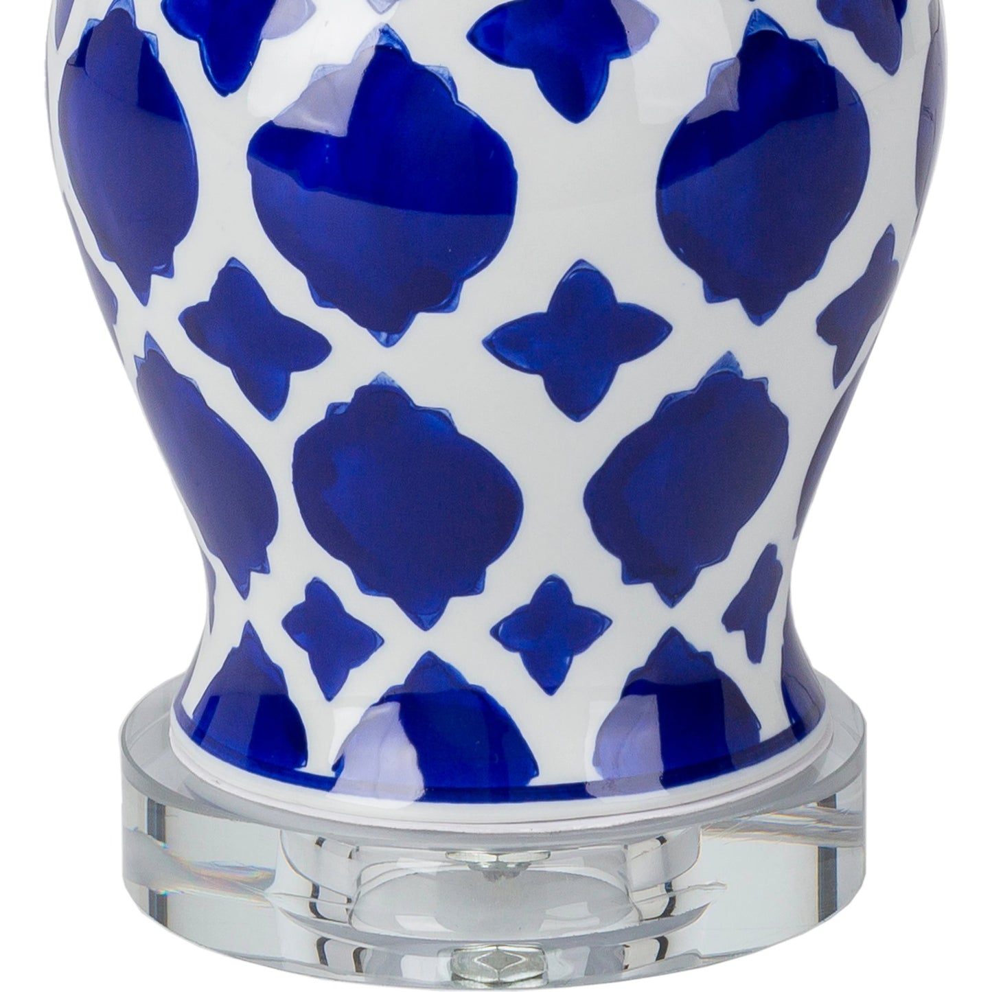 002 SI-1882095 | Closeup | Furneaux - 30292 by Livabliss in white, blue and translucentglazedbrushed. Made from linen, polyester, ceramic, crystal, metal in a eclectic & global style.