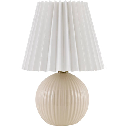 Ferez Table Lamp I - 539181 by Livabliss in glazed. Made from ceramic, linen, polystyrene in a modern style.