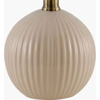 Ferez Table Lamp I - 539181 by Livabliss in glazed. Made from ceramic, linen, polystyrene in a modern style.