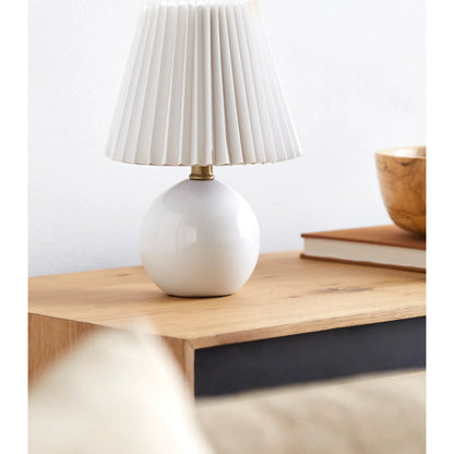 Ferez Accent Table Lamp II - 539196 by Livabliss in glazed. Made from ceramic, linen, polystyrene in a modern style.
