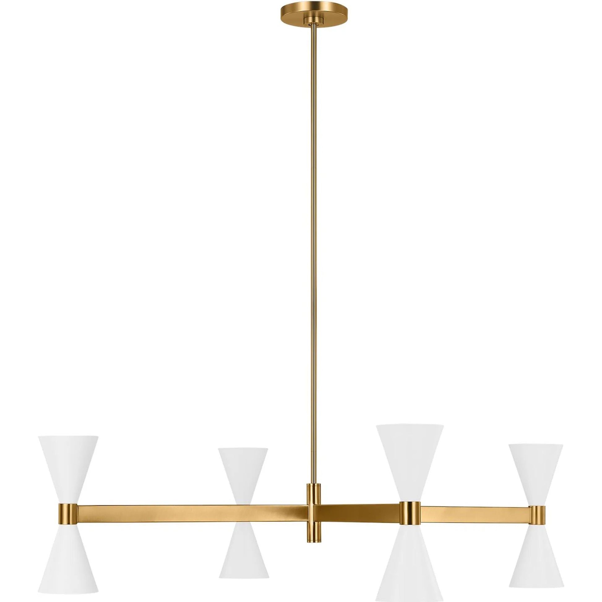 Albertine Large Chandelier by Visual Comfort & Co. in midnight black. Made from steel in a modern style.