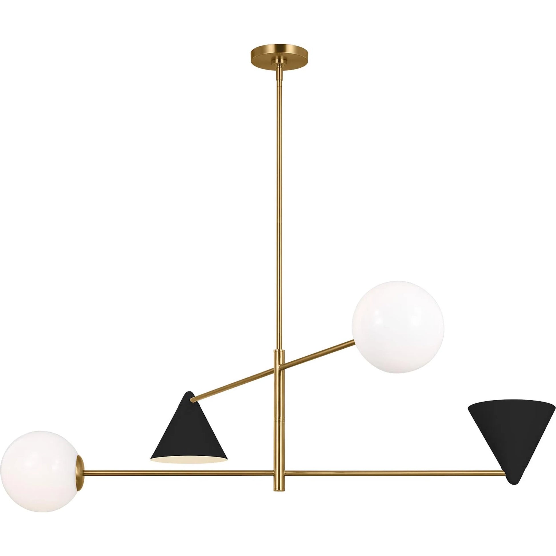 Cosmo Extra Large Chandelier by Visual Comfort & Co. in matte white. Made from steel in a modern style.