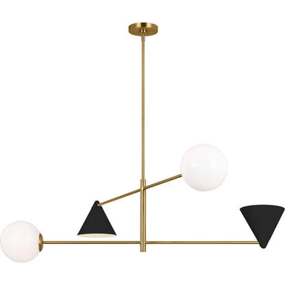 Cosmo Extra Large Chandelier by Visual Comfort & Co. in matte white. Made from steel in a modern style.