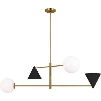 Cosmo Extra Large Chandelier by Visual Comfort & Co. in matte white. Made from steel in a modern style.