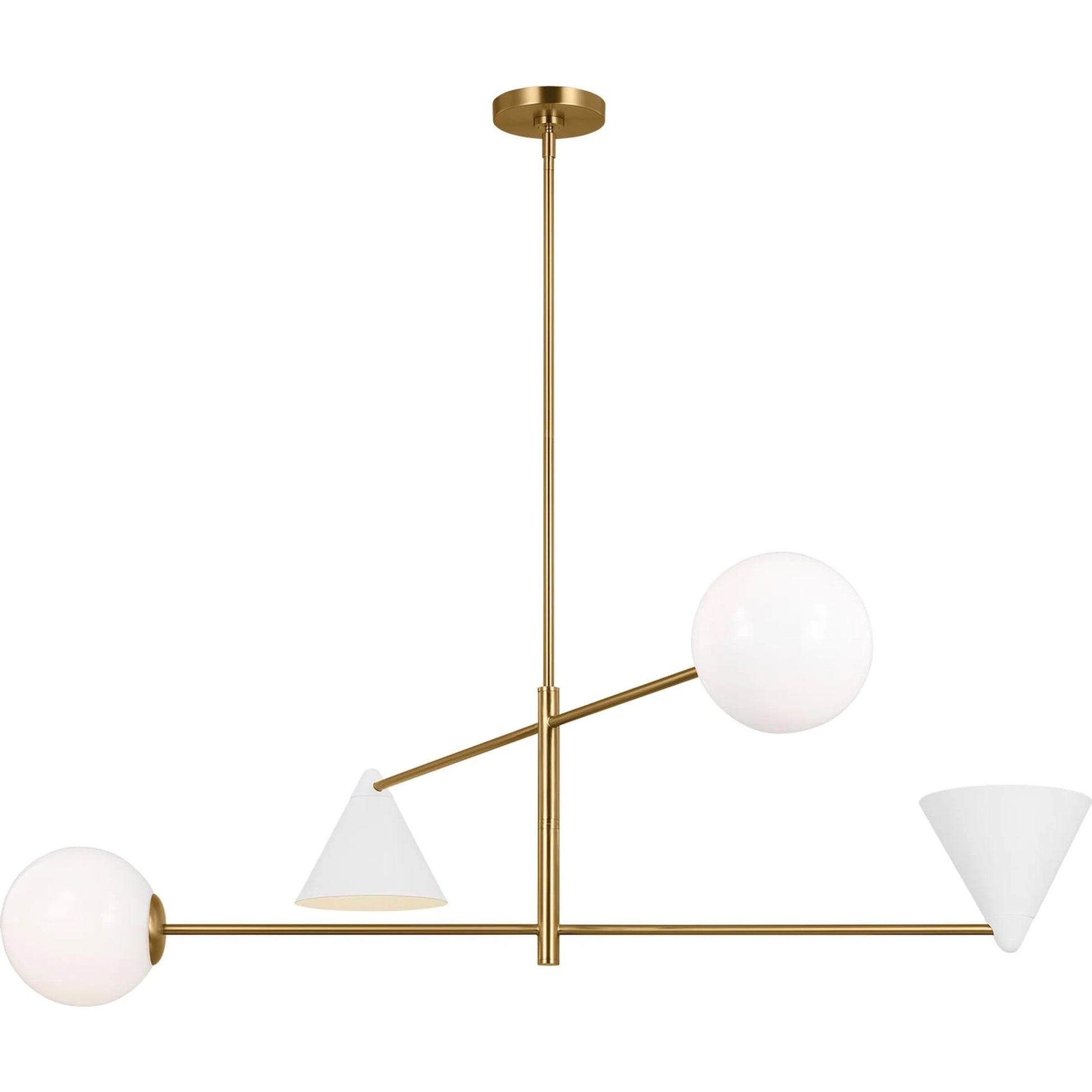 Cosmo Extra Large Chandelier by Visual Comfort & Co. in matte white. Made from steel in a modern style.