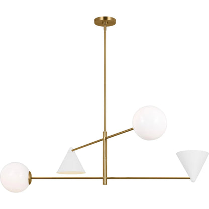 Cosmo Extra Large Chandelier by Visual Comfort & Co. in matte white. Made from steel in a modern style.