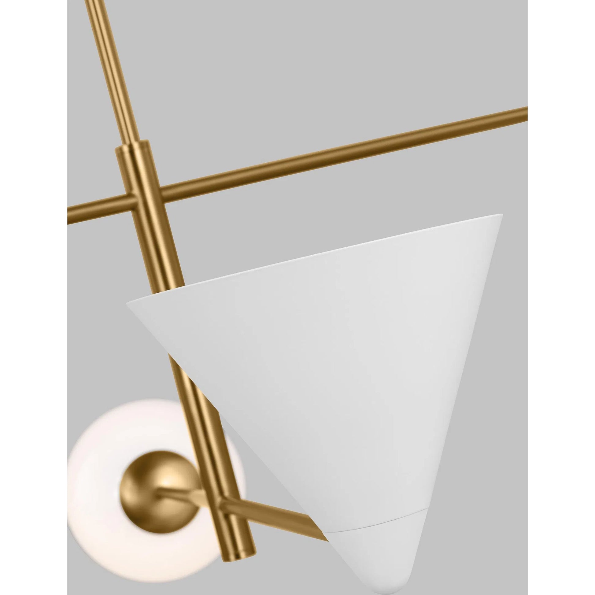 Cosmo Extra Large Chandelier by Visual Comfort & Co. in matte white. Made from steel in a modern style.