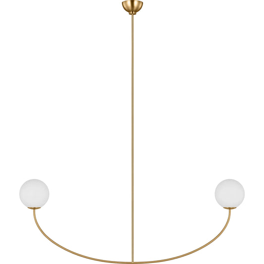 Galassia Grand Linear Chandelier by Visual Comfort & Co.. Made from steel in a unique style.