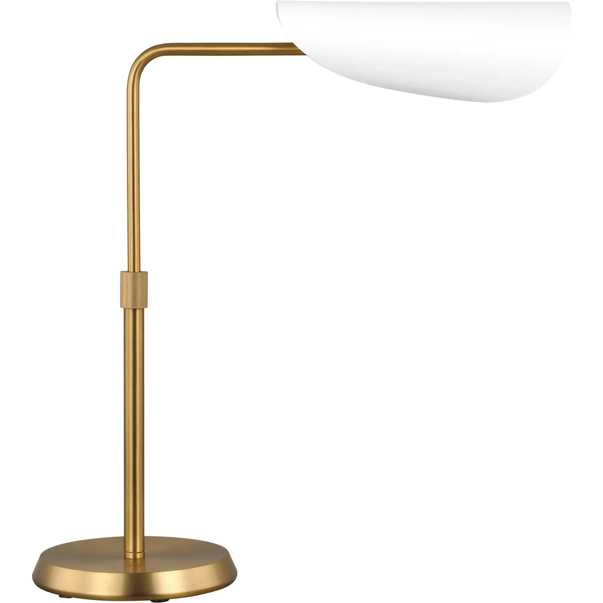 Tresa Task Table Lamp by Visual Comfort & Co. in midnight black, brass. Made from steel in a unique style.