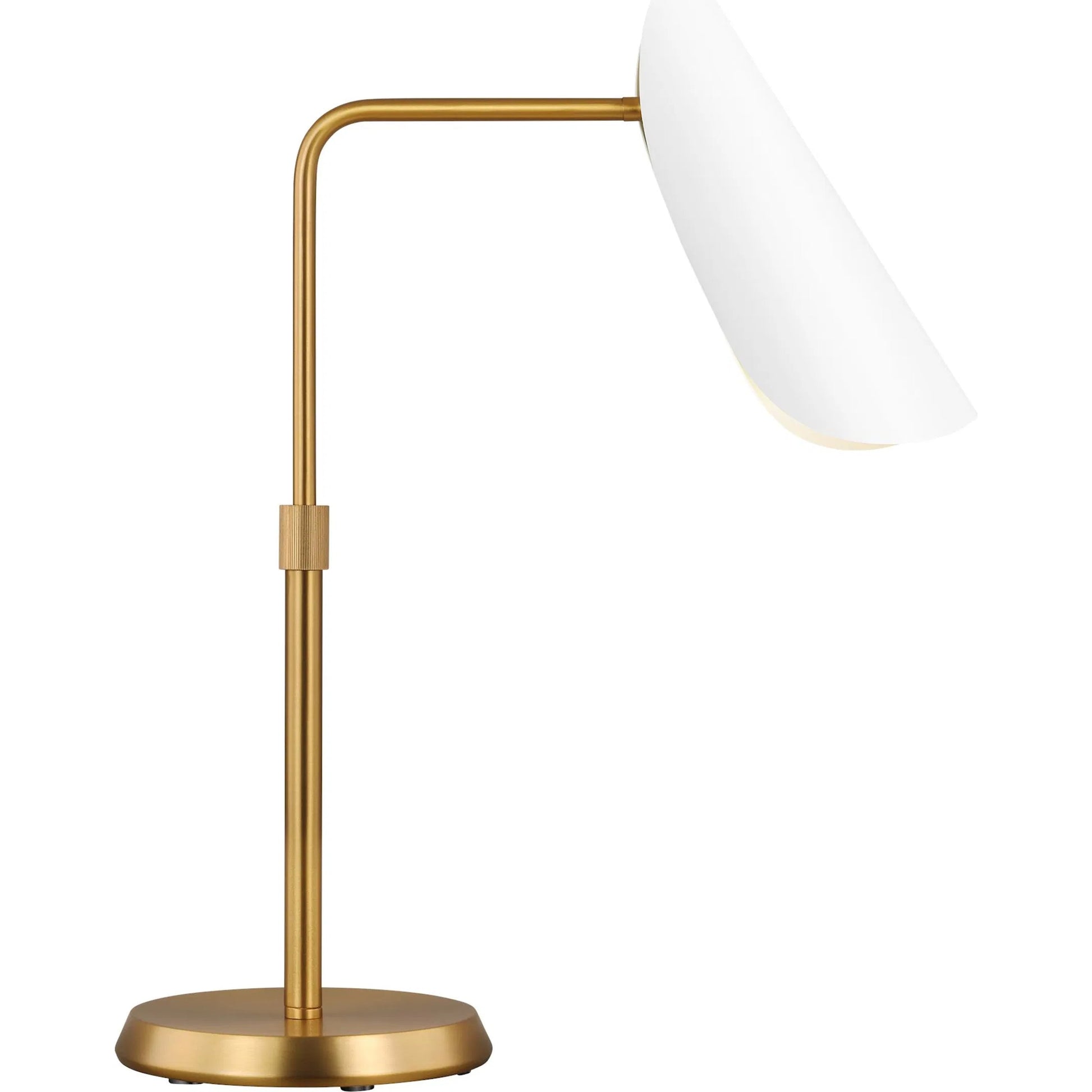 Tresa Task Table Lamp by Visual Comfort & Co. in midnight black, brass. Made from steel in a unique style.
