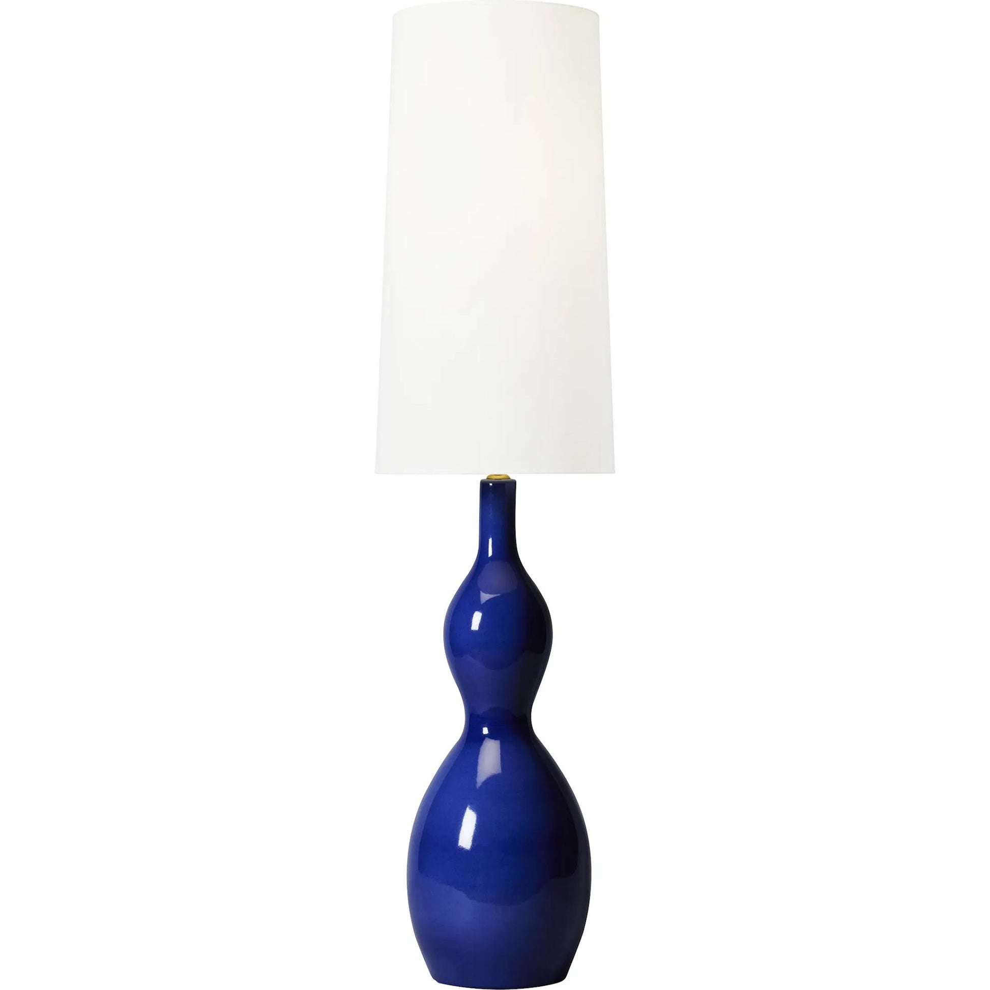 Antonina Floor Lamp by Visual Comfort & Co. in blue celadon. Made from ceramic in a unique style.