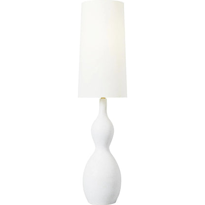 Antonina Floor Lamp by Visual Comfort & Co. in blue celadon. Made from ceramic in a unique style.