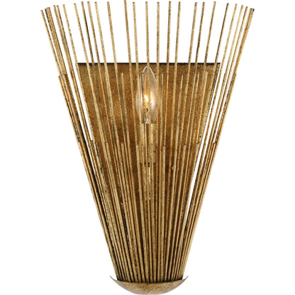 Helios Pocket Sconce by Visual Comfort & Co. in aged iron. Made from steel in a unique style.