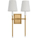Baxley Double Sconce by Visual Comfort & Co.. Made from steel in a unique style.