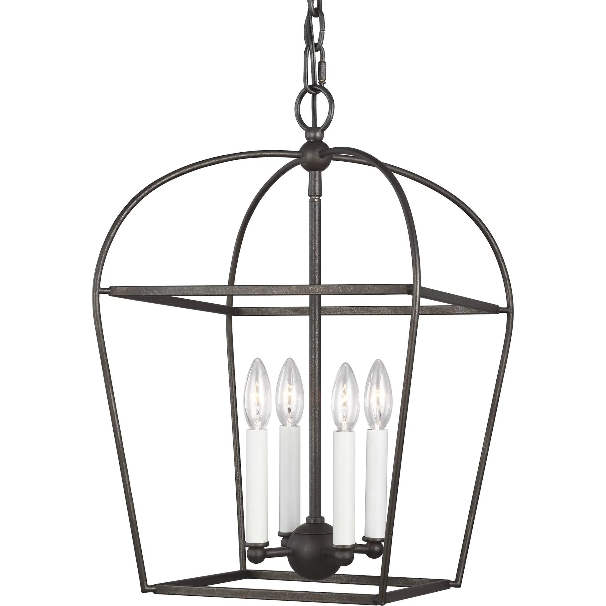 Stonington Small Lantern by Visual Comfort & Co. in antique gild. Made from steel in a cottage & farmhouse style.