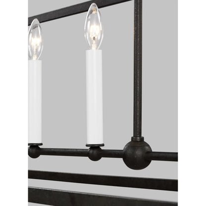 Stonington Linear Lantern by Visual Comfort & Co. in antique gild. Made from steel in a unique style.
