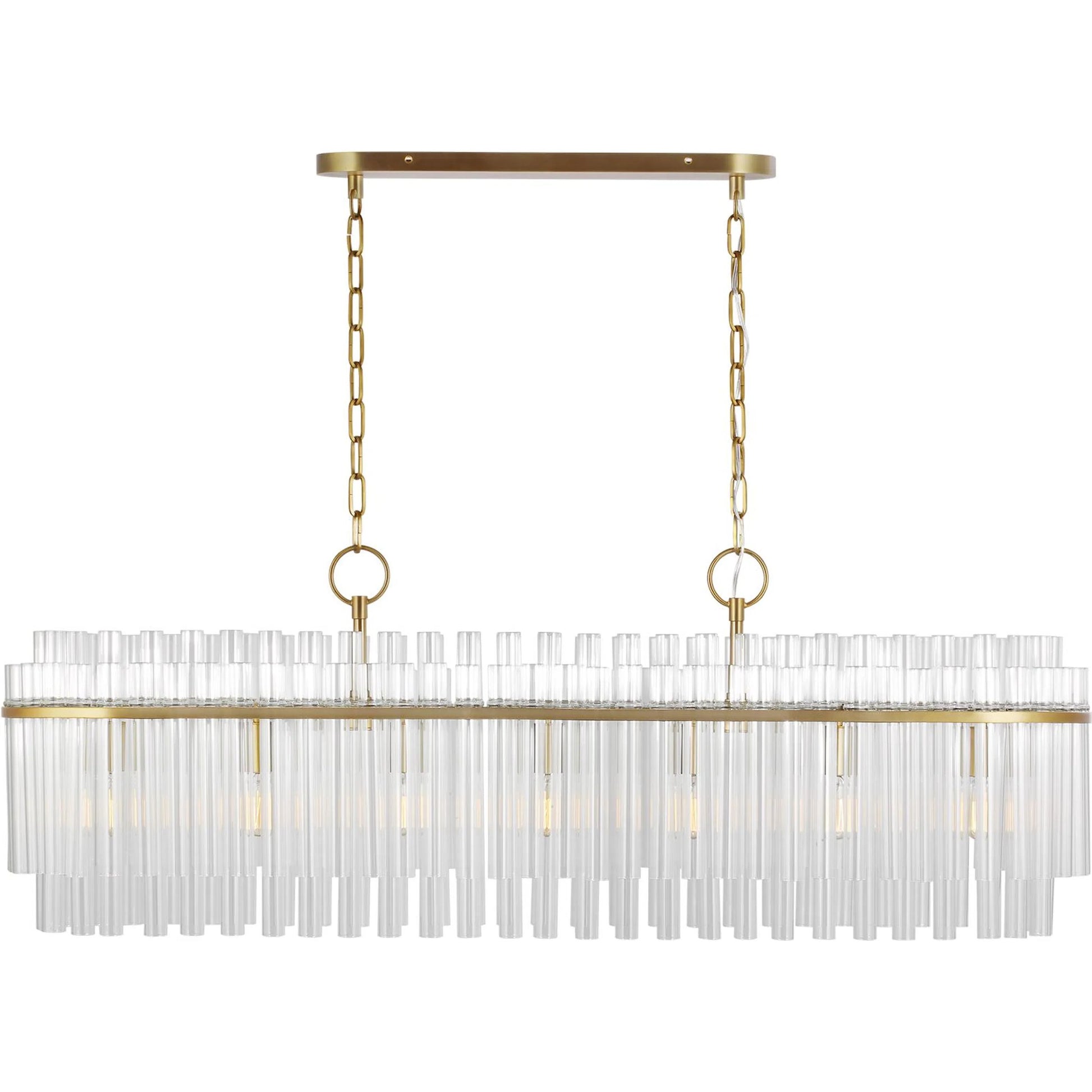 Beckett Linear Chandelier by Visual Comfort & Co.. Made from steel in a unique style.