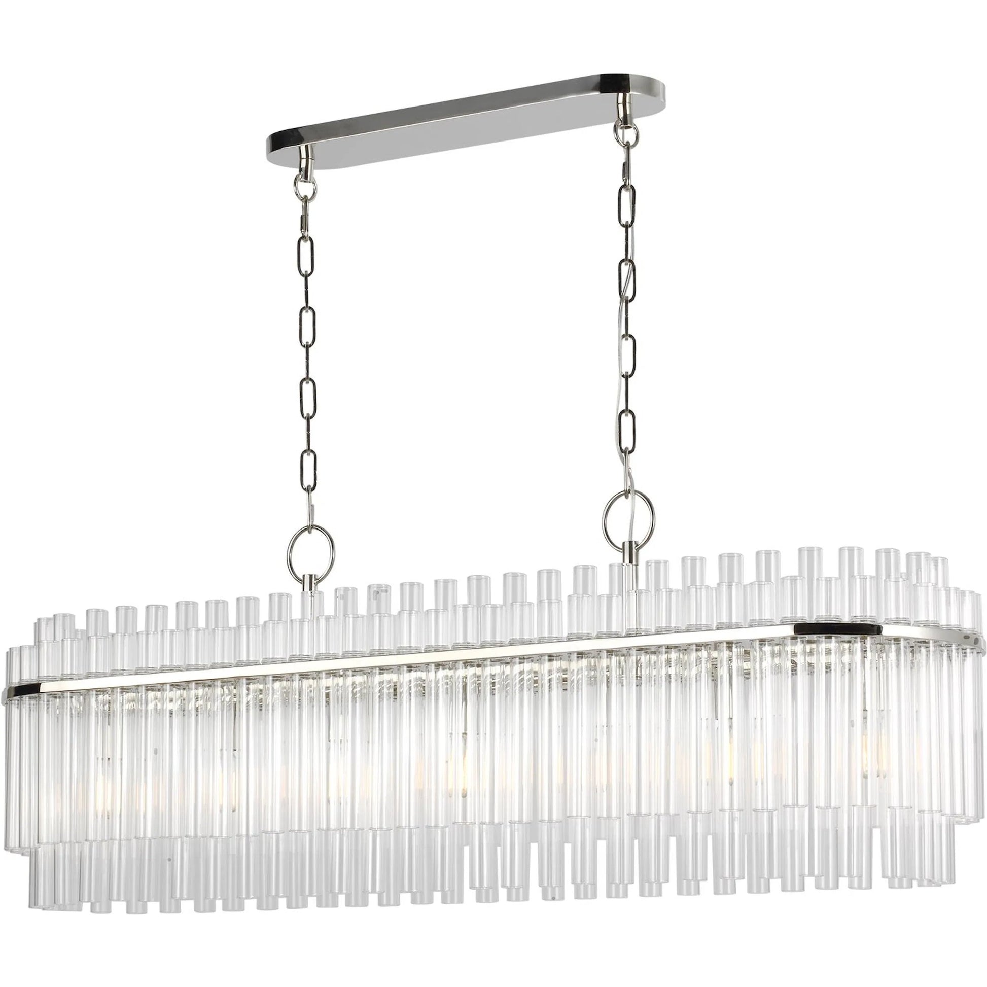 Beckett Linear Chandelier by Visual Comfort & Co.. Made from steel in a unique style.