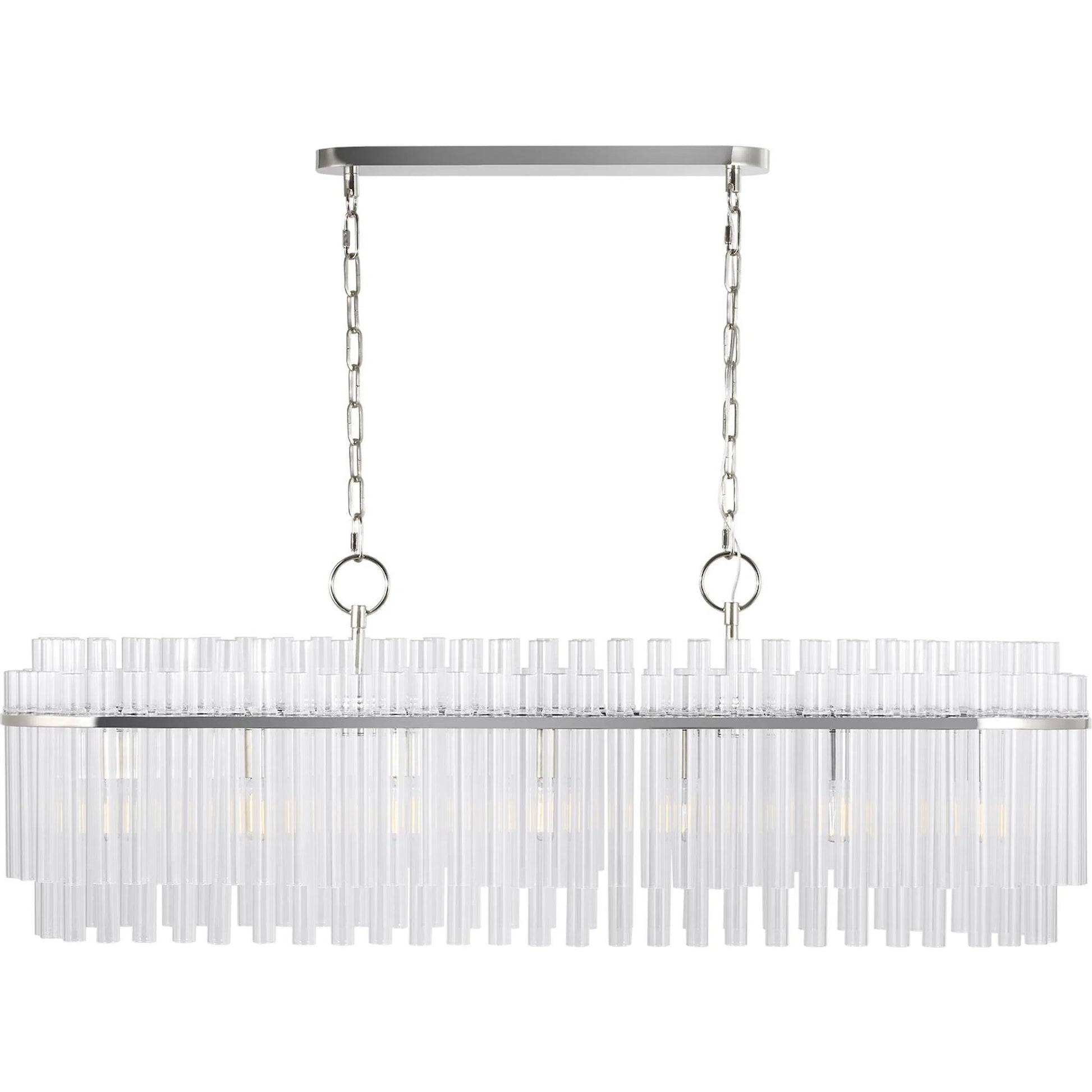Beckett Linear Chandelier by Visual Comfort & Co.. Made from steel in a unique style.