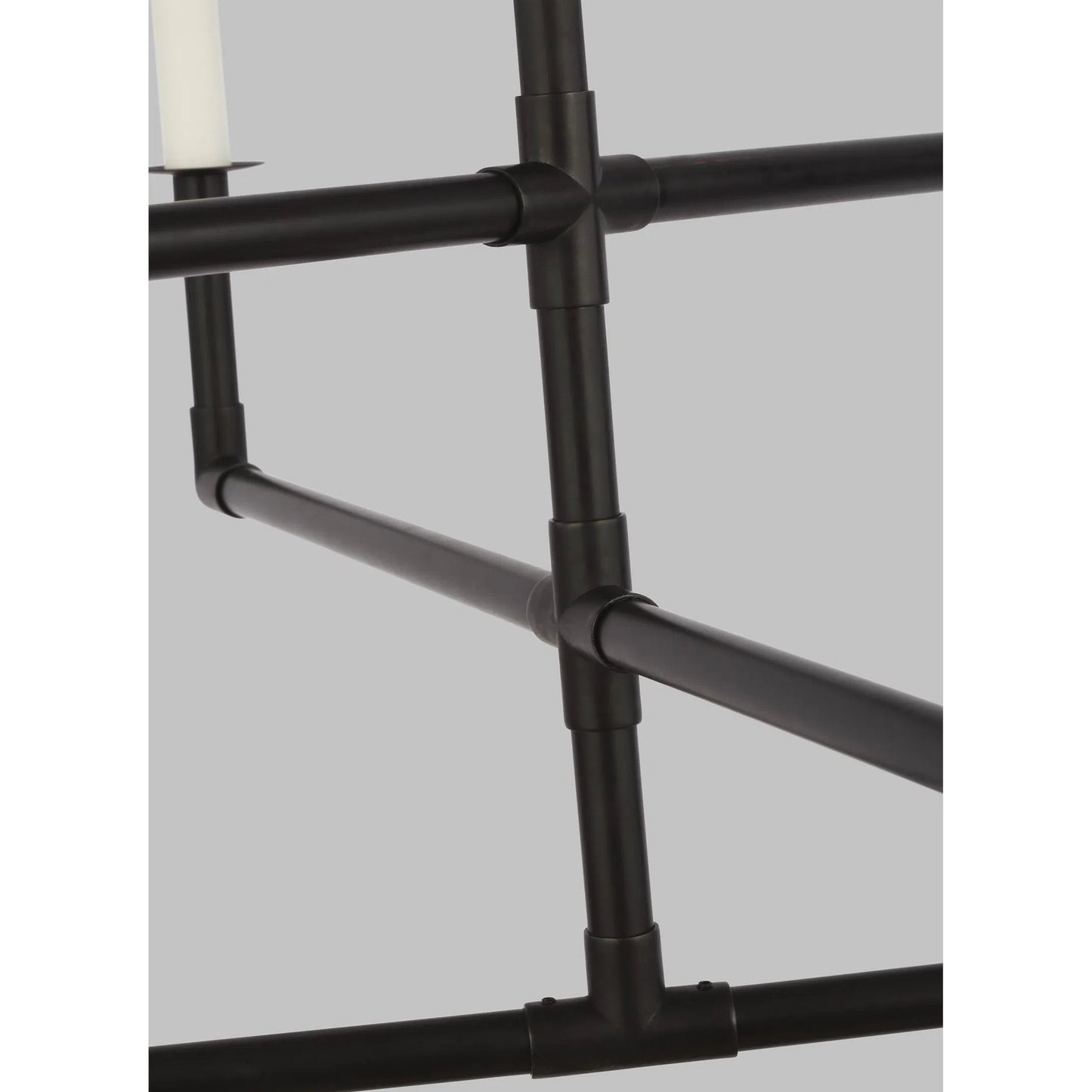 003 SI-2233992 | Unknown | Bayview Medium Chandelier by Visual Comfort & Co. in aged iron. Made from steel in a unique style.