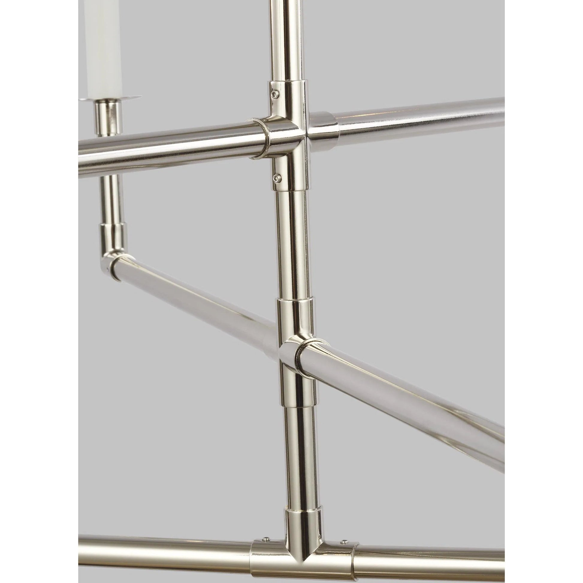 Bayview Medium Chandelier by Visual Comfort & Co. in aged iron. Made from steel in a unique style.