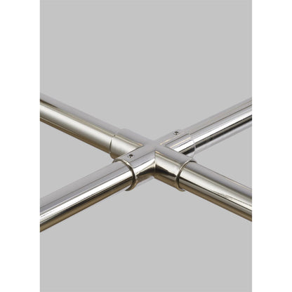 Bayview Linear Chandelier by Visual Comfort & Co. in aged iron. Made from steel in a traditional style.