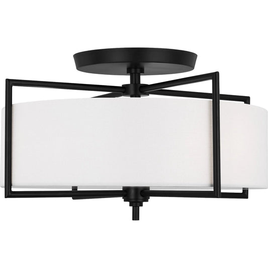 Perno Large Semi-Flush Mount by Visual Comfort & Co.. Made from steel in a transitional style.