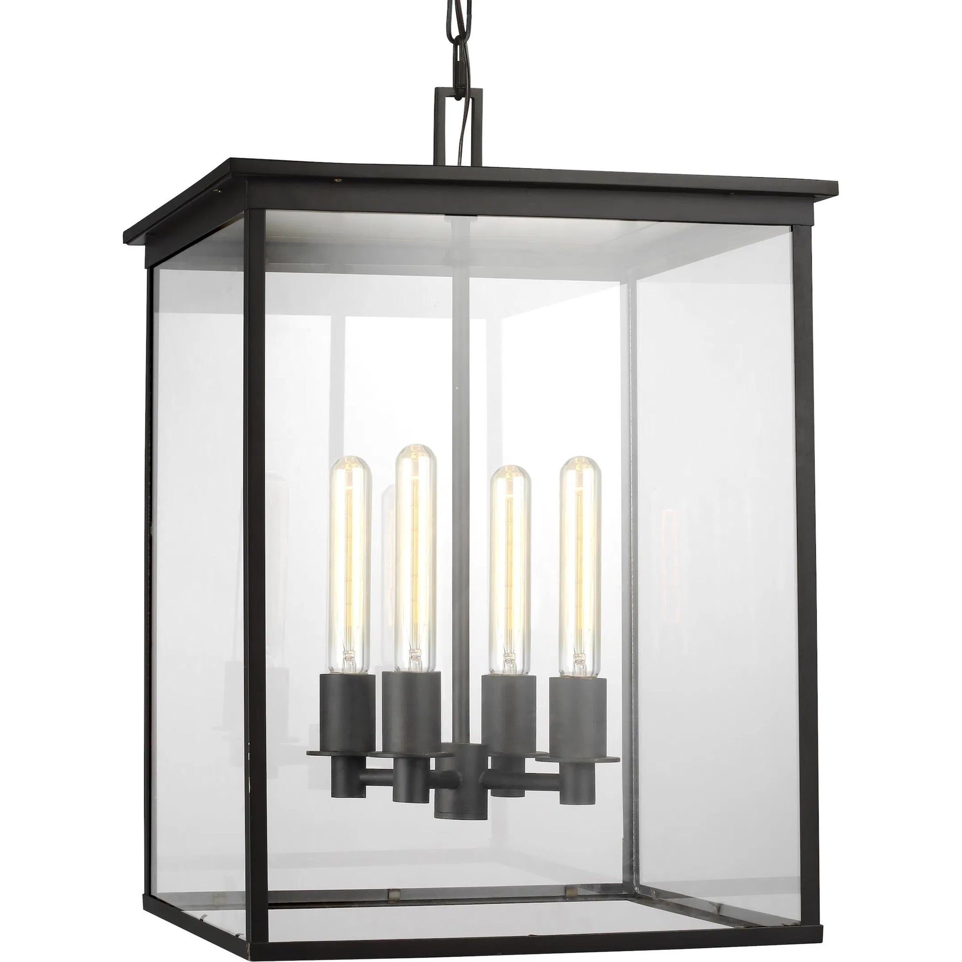 Freeport Medium Outdoor Pendant by Visual Comfort & Co. in heritage copper. Made from stainless steel in a unique style.