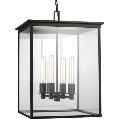 Freeport Medium Outdoor Pendant by Visual Comfort & Co. in heritage copper. Made from stainless steel in a unique style.