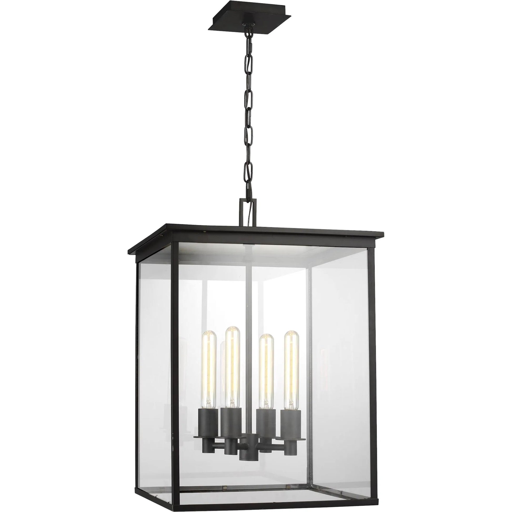 Freeport Medium Outdoor Pendant by Visual Comfort & Co. in heritage copper. Made from stainless steel in a unique style.