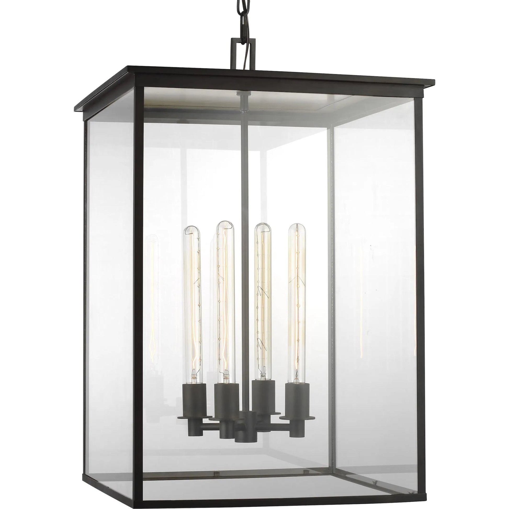 Freeport Large Outdoor Pendant by Visual Comfort & Co. in heritage copper. Made from stainless steel in a unique style.