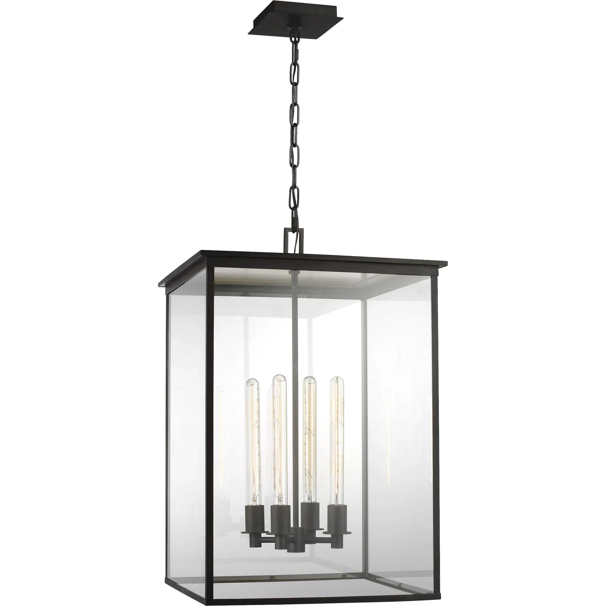 Freeport Large Outdoor Pendant by Visual Comfort & Co. in heritage copper. Made from stainless steel in a unique style.
