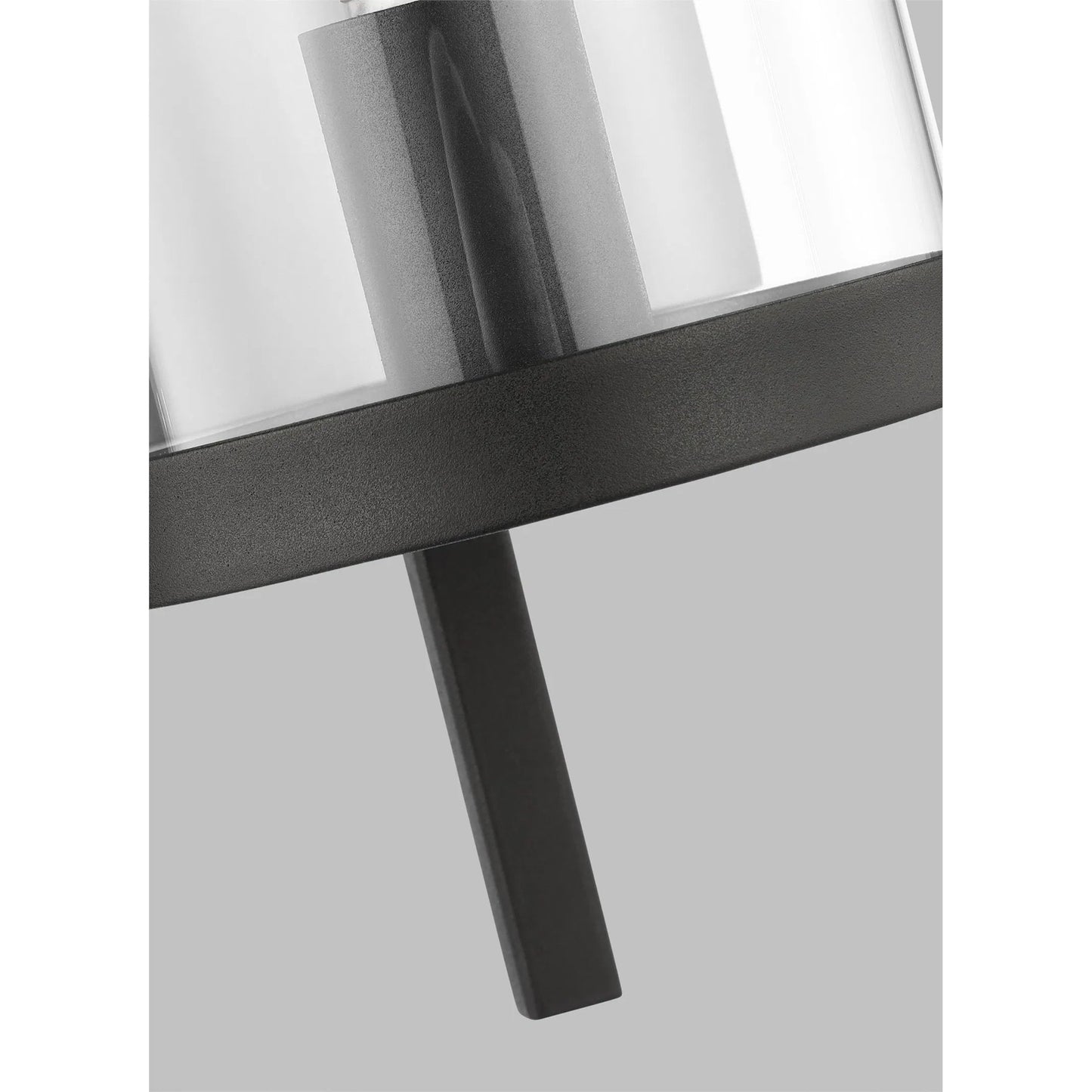 004 SI-2234121 | Closeup | Eastham Medium Wall Lantern by Visual Comfort & Co. in textured black. Made from stonestrong in a unique style.