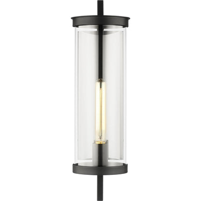 Eastham Medium Wall Lantern by Visual Comfort & Co. in textured black. Made from stonestrong in a unique style.