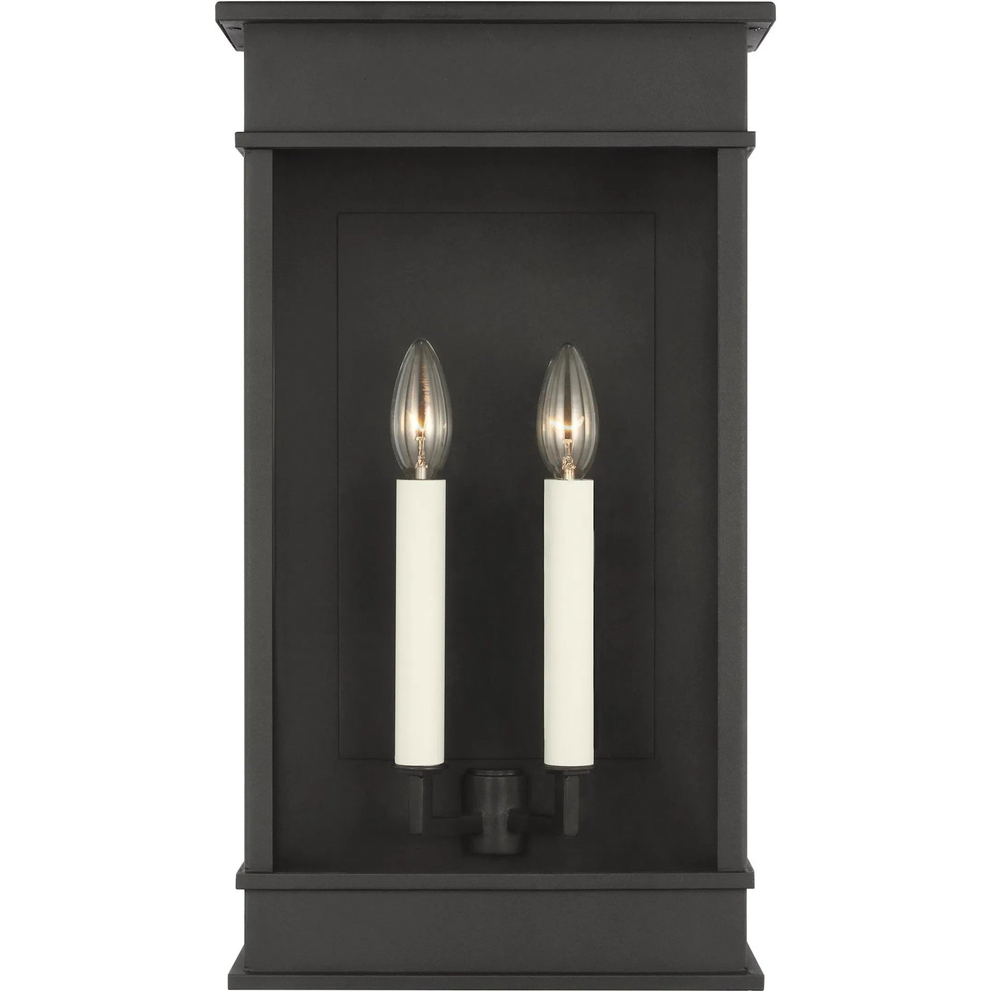 Cupertino Extra Large Wall Lantern by Visual Comfort & Co. in textured black. Made from unique in a traditional style.