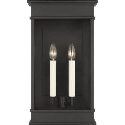 Cupertino Extra Large Wall Lantern by Visual Comfort & Co. in textured black. Made from unique in a traditional style.