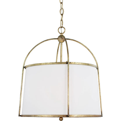 Stonington Hanging Shade by Visual Comfort & Co. in antique gild. Made from steel in a unique style.